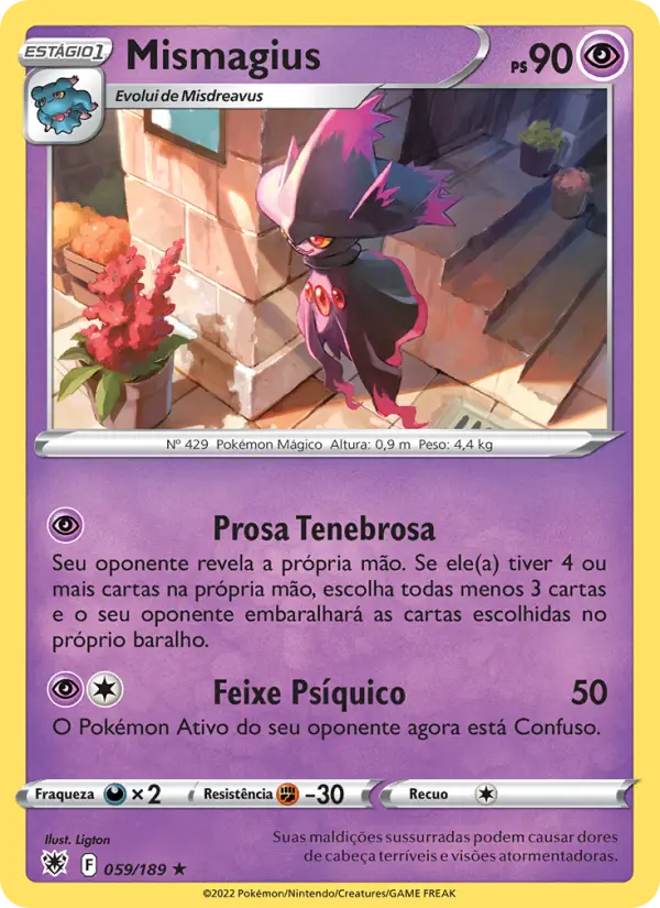 Mismagius #059 — Estrelas Radiantes (Reverse Holo)