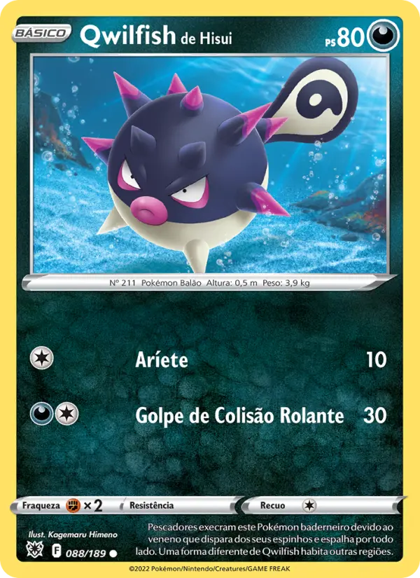 Qwilfish de Hisui #088 — Estrelas Radiantes
