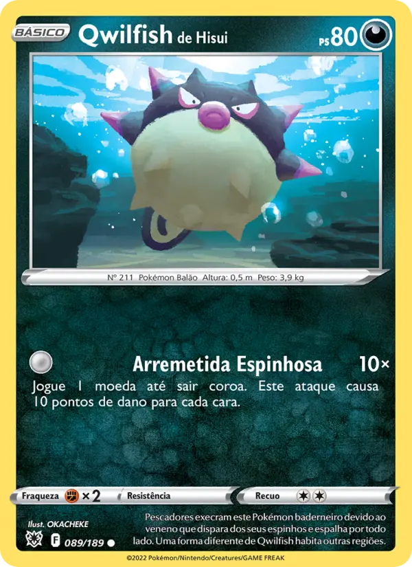 Qwilfish de Hisui #089
