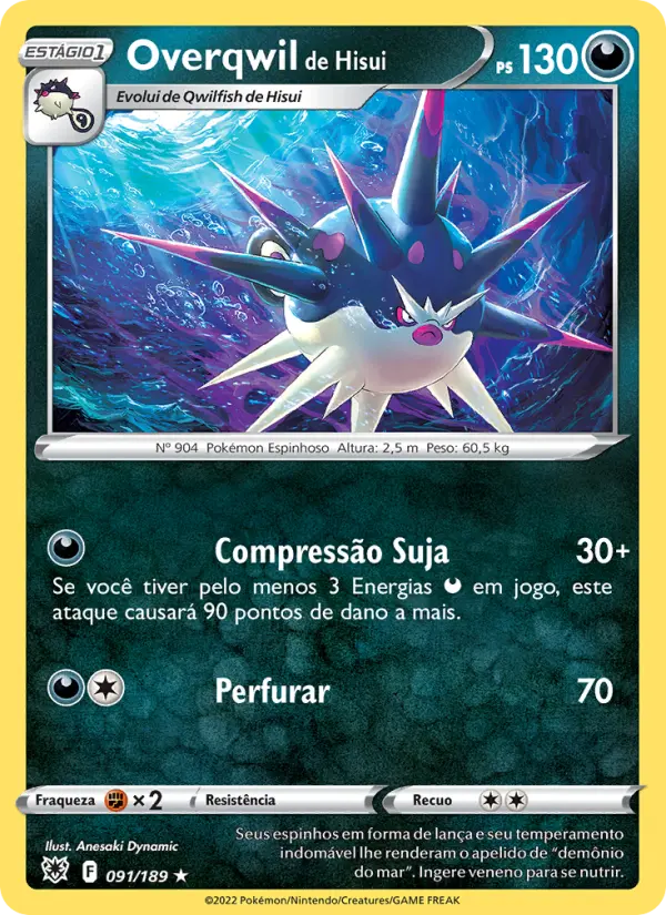 Overqwil de Hisui #091 — Estrelas Radiantes (Reverse Holo)