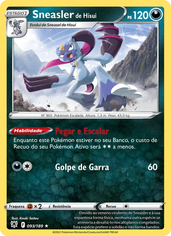 Sneasler de Hisui #093 — Estrelas Radiantes