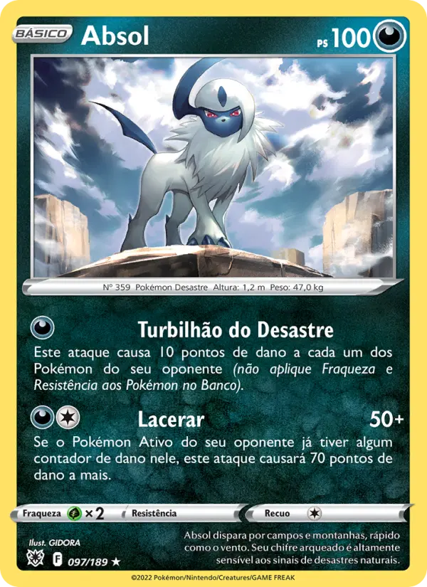 Absol #097 — Estrelas Radiantes (Reverse Holo)