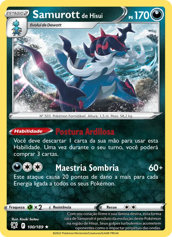Samurott de Hisui #100