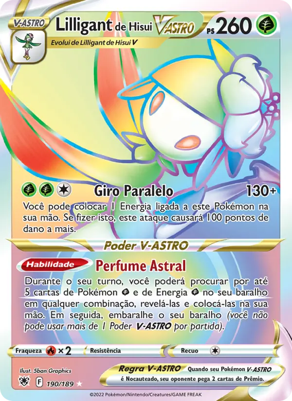 Lilligant de Hisui V-ASTRO #190