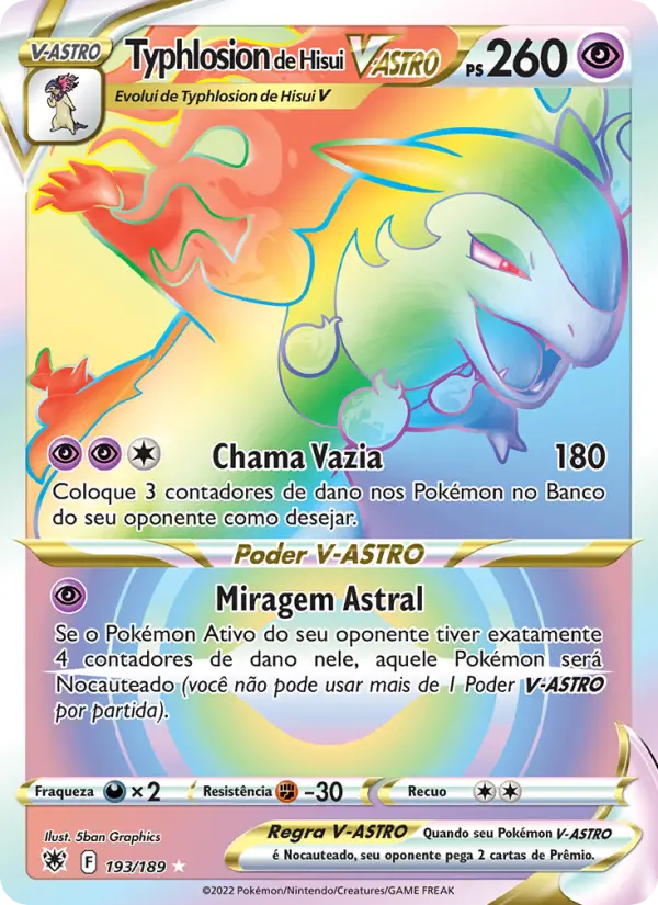 Typhlosion de Hisui V-ASTRO #193