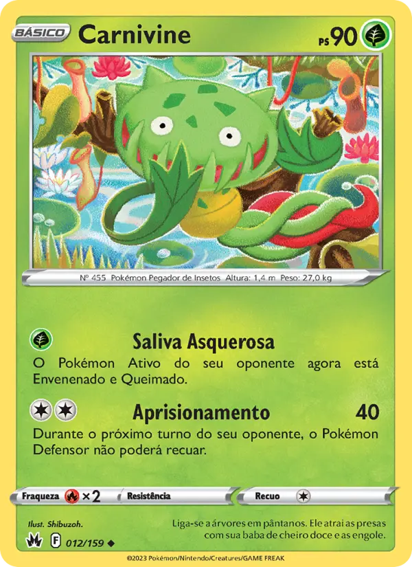 Carnivine #012 — Realeza Absoluta (Reverse Holo)