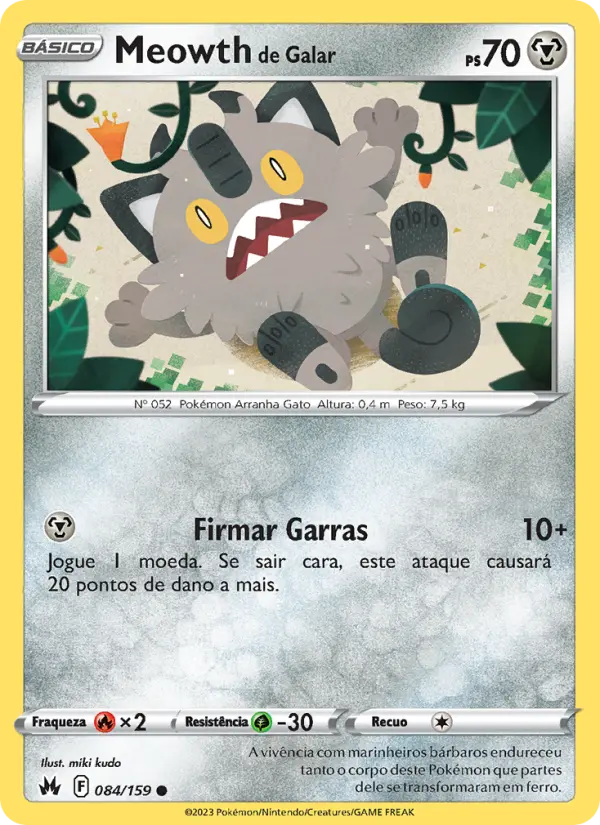 Meowth de Galar #084