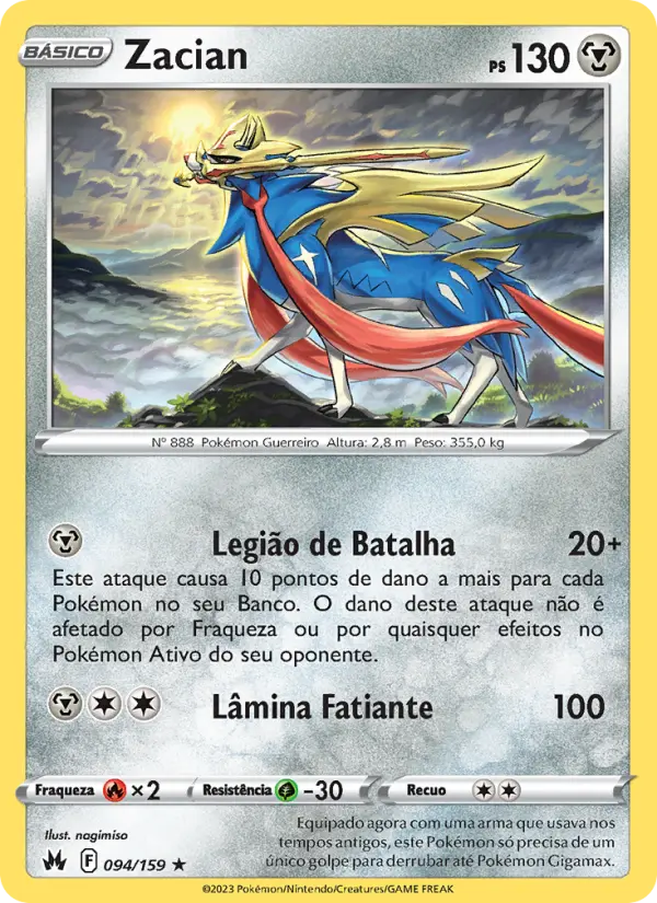 Zacian #094 — Realeza Absoluta