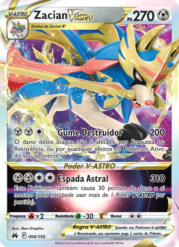 Zacian V-ASTRO #096 — Realeza Absoluta