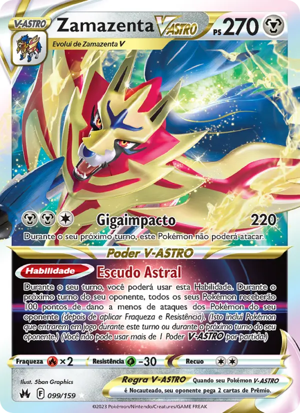 Zamazenta V-ASTRO #099 — Realeza Absoluta