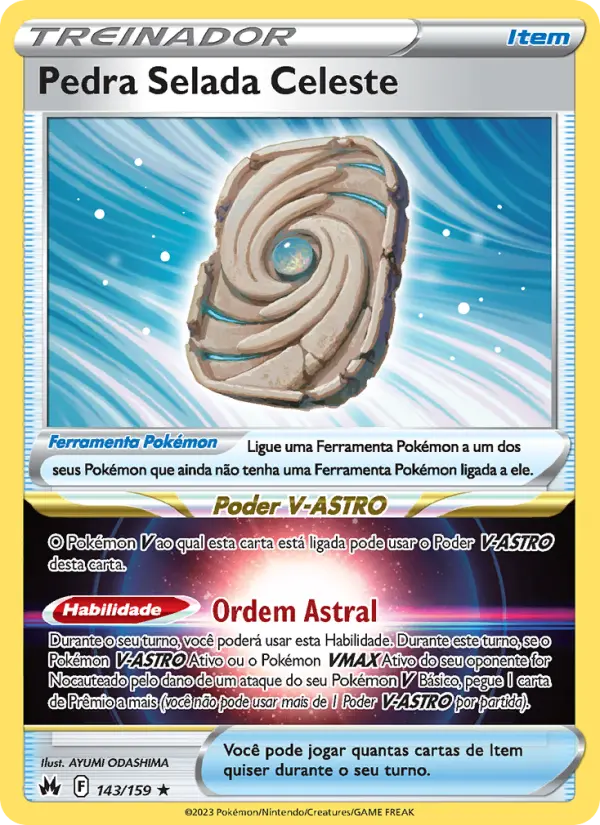 Pedra Selada Celeste #143 — Realeza Absoluta (Reverse Holo)