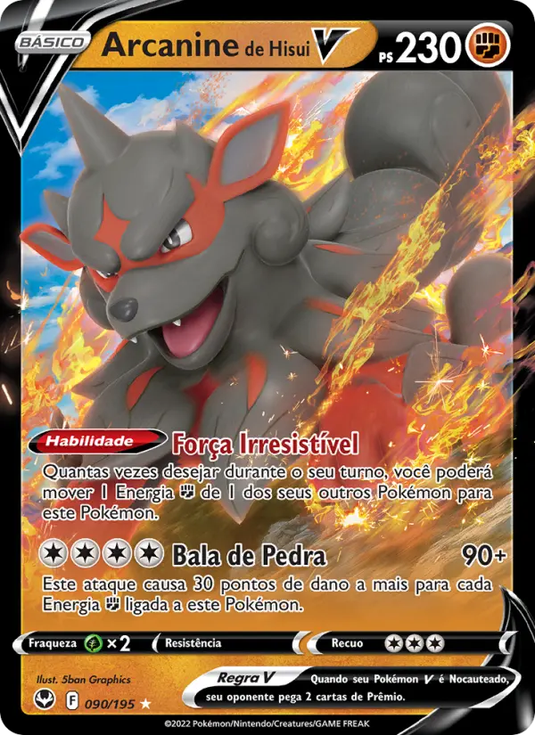 Arcanine de Hisui V #090