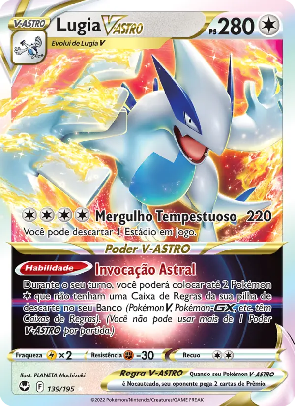 Lugia V-ASTRO #139 — Tempestade Prateada
