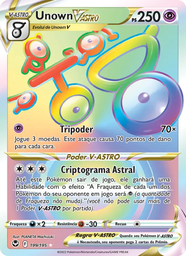 Unown V-ASTRO #199 — Tempestade Prateada