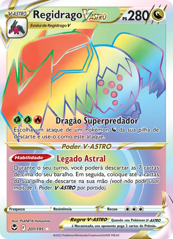Regidrago V-ASTRO #201 — Tempestade Prateada