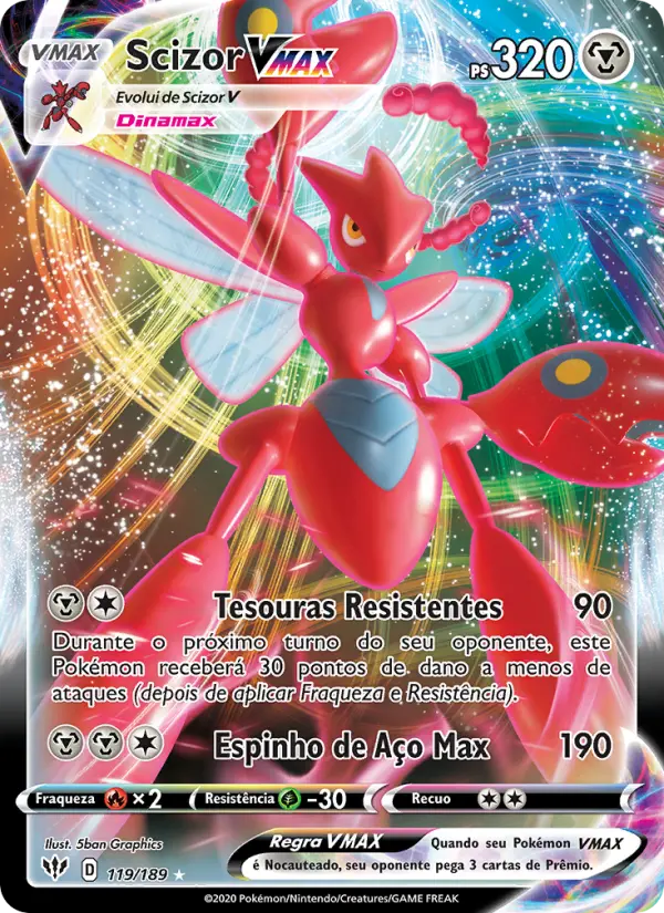 Scizor VMAX #119 — Escuridão Incandescente