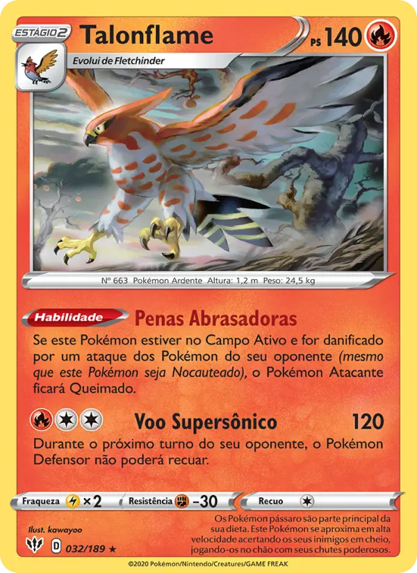 Talonflame #32 — Escuridão Incandescente