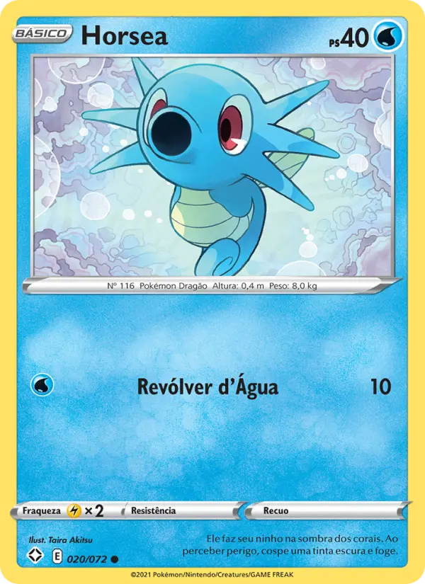 Horsea #20 — Destinos Brilhantes (Reverse Holo)