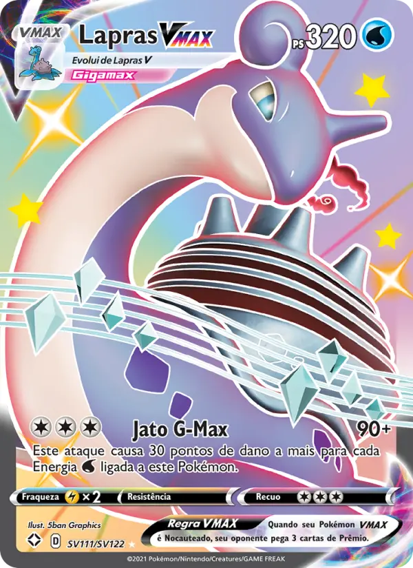 Lapras VMAX #SV111 — Destinos Brilhantes