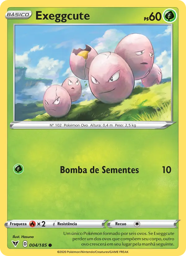 Exeggcute #4 — Voltagem Vívida (Reverse Holo)