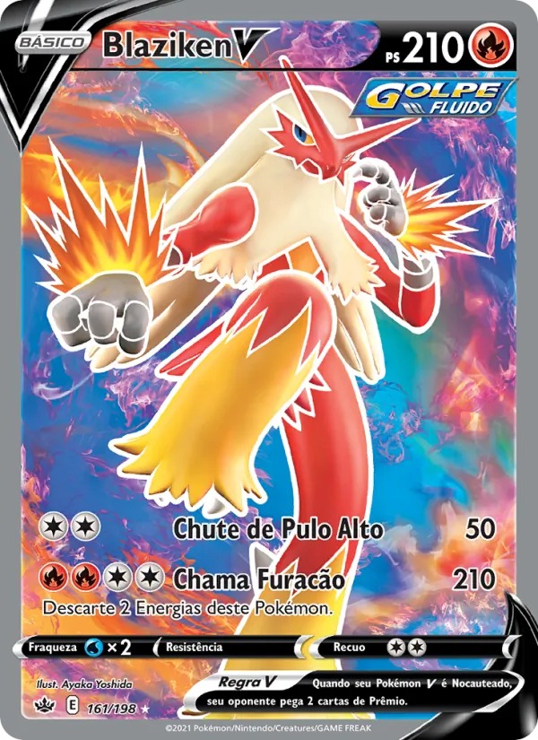 Blaziken V #161 — Reinado Arrepiante