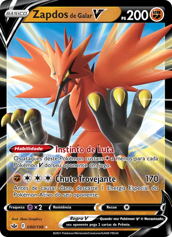 Zapdos de Galar V #080