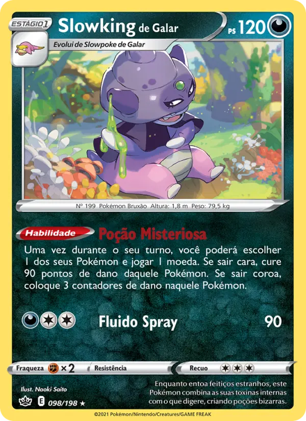 Slowking de Galar #098 — Reinado Arrepiante (Reverse Holo)