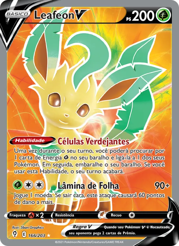 Leafeon V #166