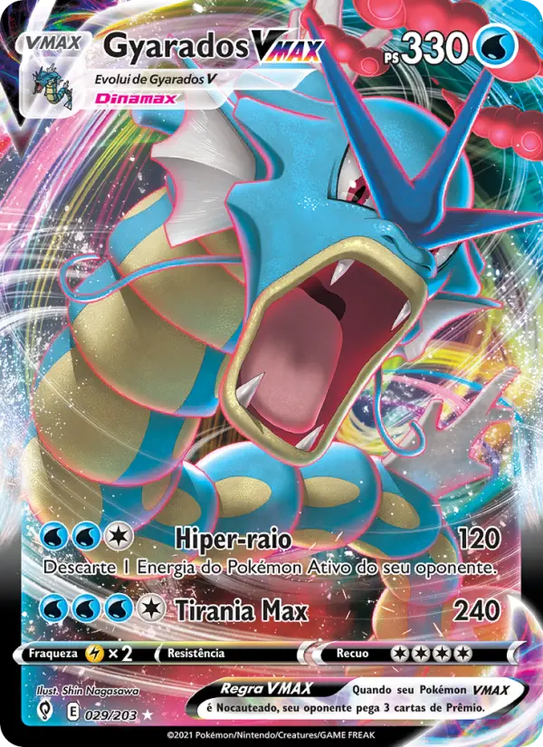 Gyarados VMAX #029 — Céus em Evolução