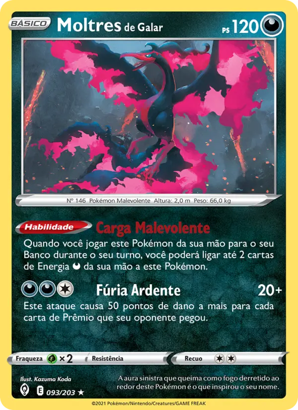 Moltres de Galar #093