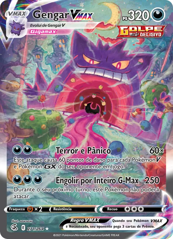 Gengar VMAX #271 — Golpe Fusão