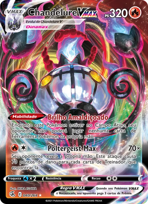 Chandelure VMAX #040 — Golpe Fusão
