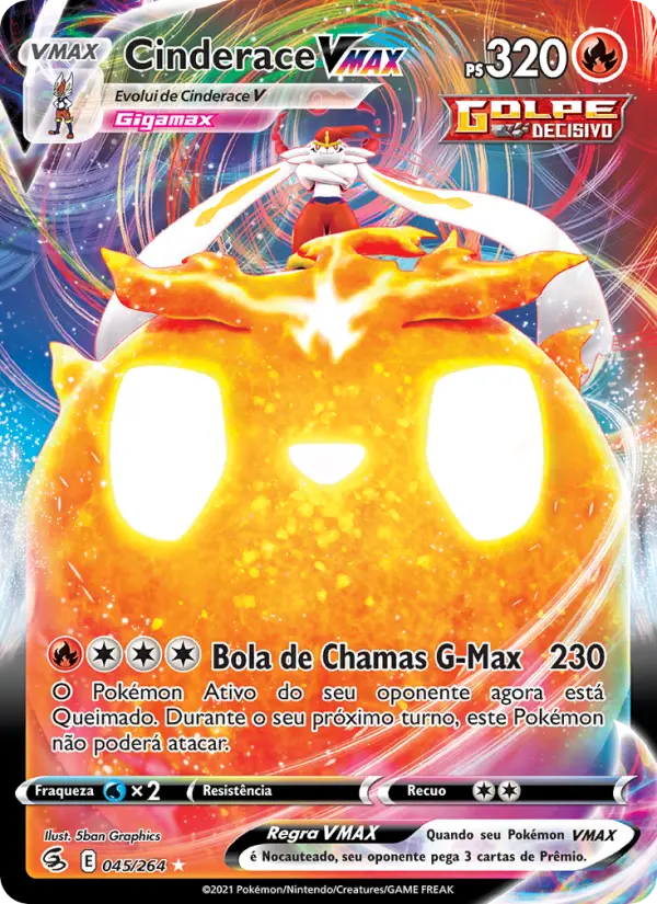 Cinderace VMAX #045 — Golpe Fusão