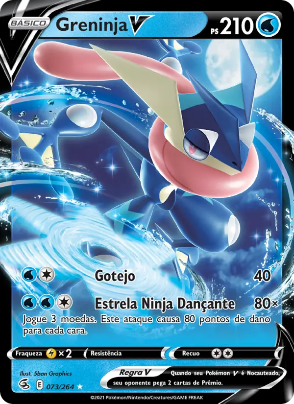Greninja V #073 — Golpe Fusão