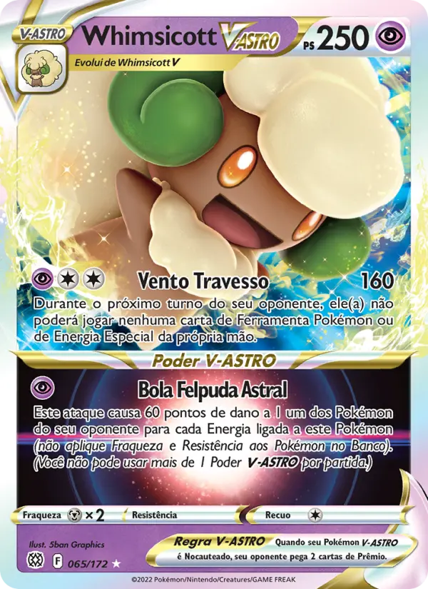 Whimsicott V-ASTRO #065 — Astros Cintilantes
