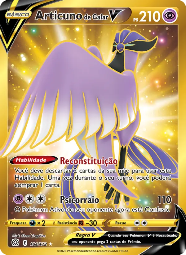 Articuno de Galar V #181 — Astros Cintilantes
