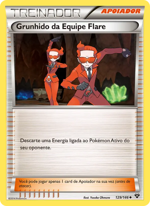 Grunhido da Equipe Flare #129 — XY (Reverse Holo)