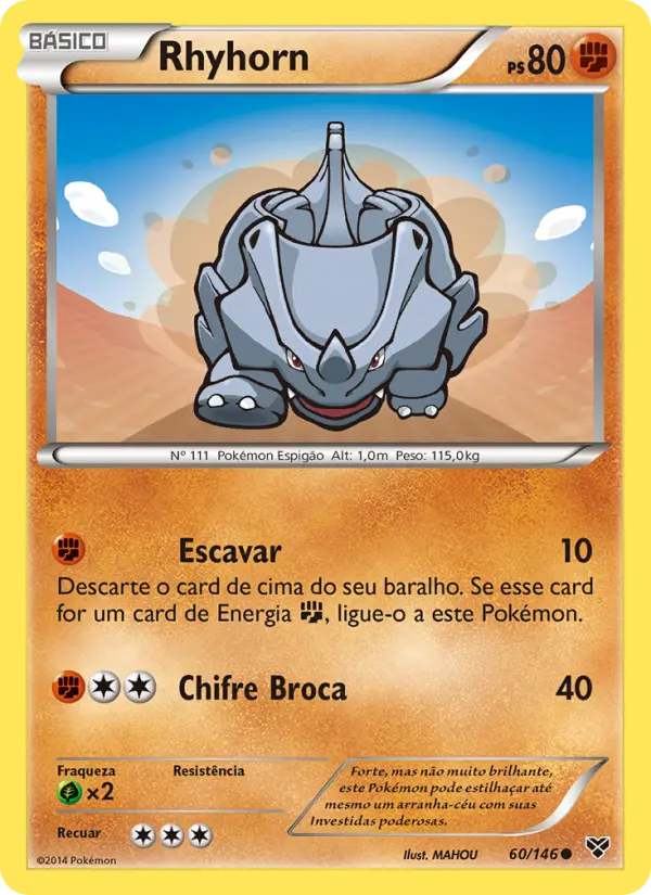 Rhyhorn #60 — XY
