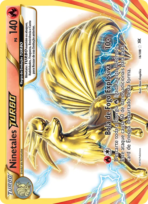 Ninetales TURBO #16 — Evoluções