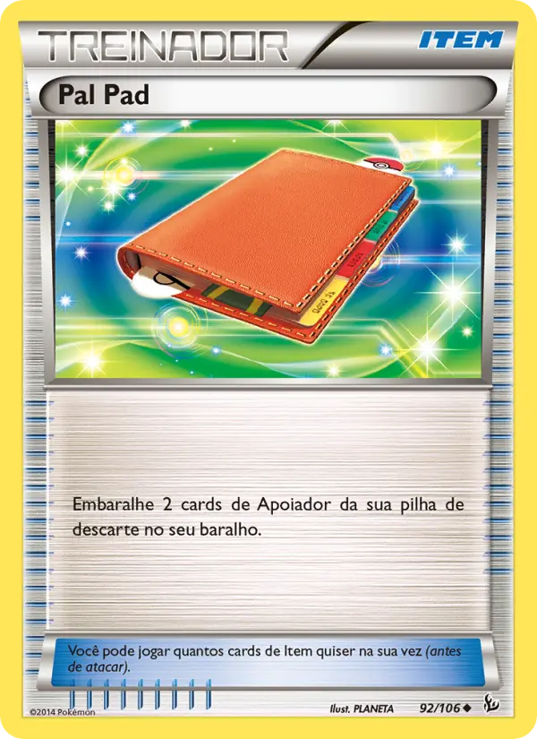 Pal Pad #92 — Flash de Fogo (Reverse Holo)