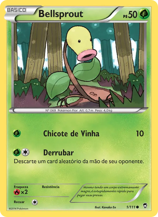 Bellsprout #1 — Punhos Furiosos (Reverse Holo)