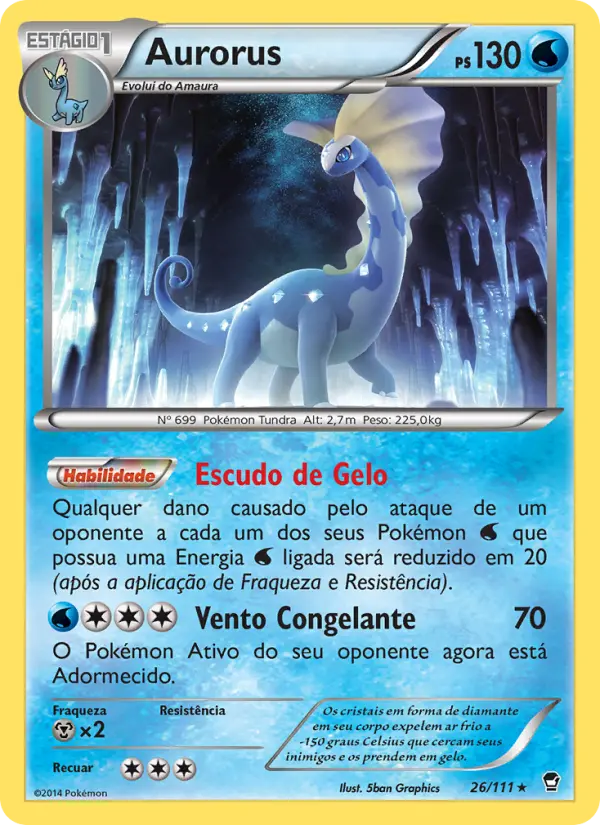 Aurorus #26 — Punhos Furiosos (Reverse Holo)