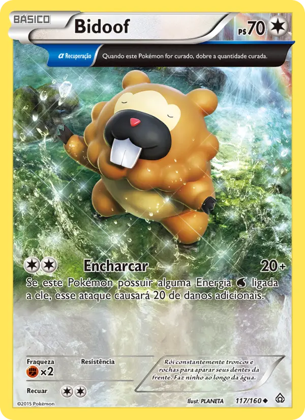 Bidoof #117 — Conflito Primitivo (Reverse Holo)