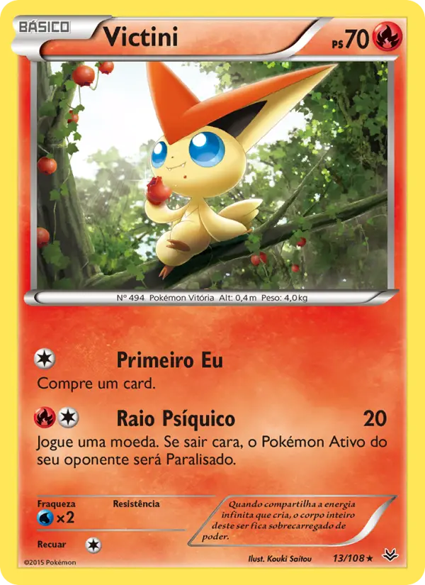 Victini #13 — Céus Estrondosos (Reverse Holo)