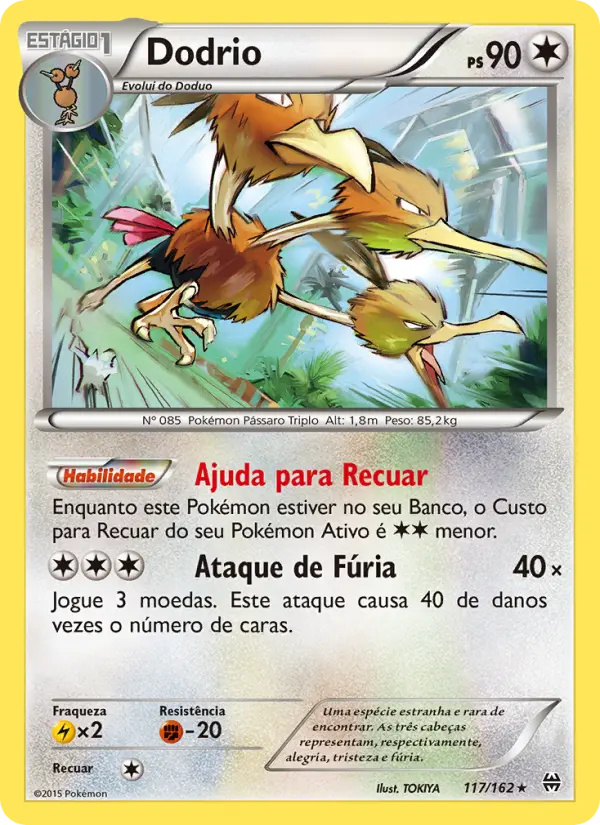 Dodrio #117 — Turbo Revolução (Reverse Holo)