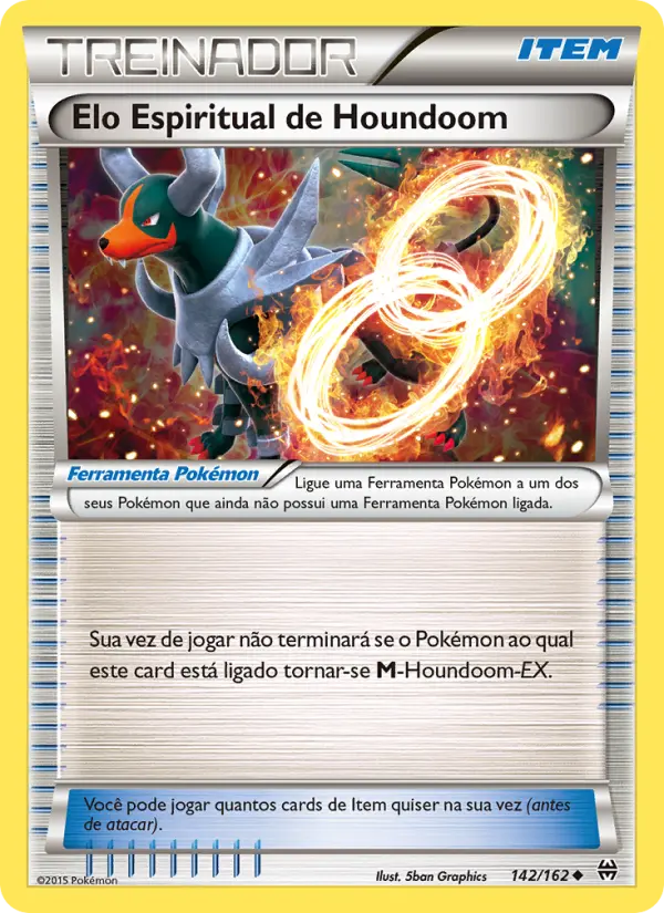Elo Espiritual de Houndoom #142 — Turbo Revolução (Reverse Holo)