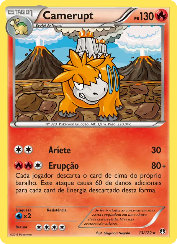 Camerupt #13 — Turbo Colisão (Reverse Holo)