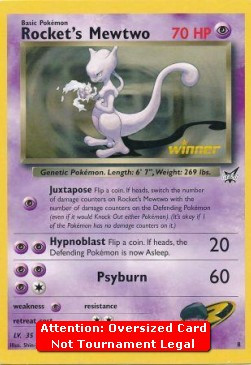 Rocket's Mewtwo #8 — Best of Game Cards Promos