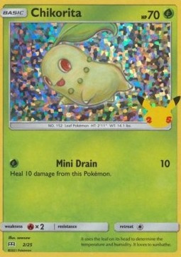 Chikorita #null — McDonald's Collection 25th Anniversary