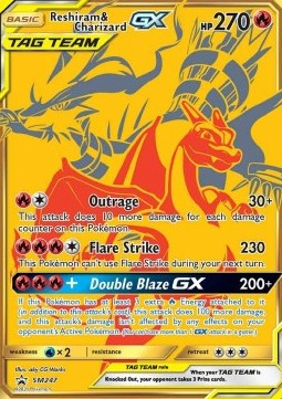 Reshiram y Charizard GX #247